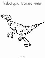 Coloring Velociraptor Eater Meat Print Favorites Login Add Twistynoodle sketch template