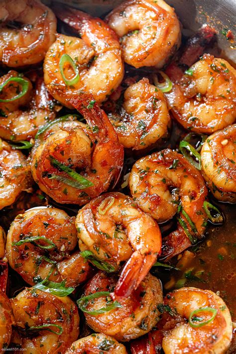 honey garlic shrimp recipe easy shrimp recipe eatwell