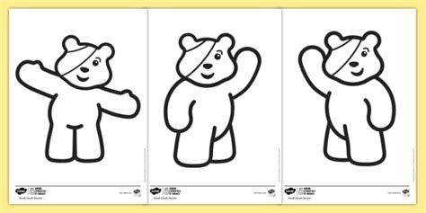 bbc children   pudsey colouring pages