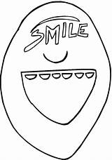 Smile Coloring Pages Printable Others sketch template