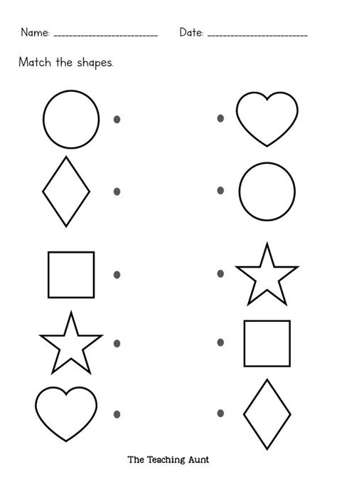 shape worksheets  preschool shape tracing worksheets nursery