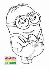 Coloring Minion Pages Printable Kids Sheets Print sketch template