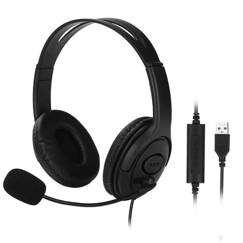 usb headset  microphone comfort fit office computer headphone