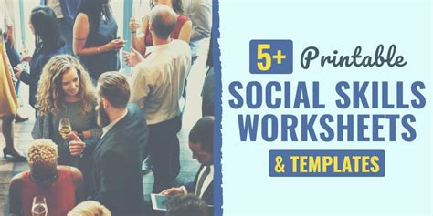printable social skills worksheets templates
