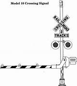Crossing Train Railroad Coloring Pages Clipart Gates Color Clipground sketch template