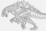 Godzilla Coloring 2000 Pages Template sketch template