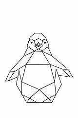 Geometric Penguin Animal Drawing Drawings Pingouin Tattoo Geometrique Cute Animals Geometrische Tape Designs Tiere Figuren Geometrie Pinguin Zeichnen Kids Animaux sketch template