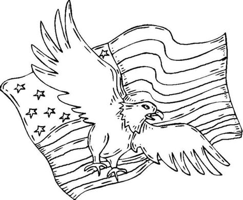 american flag  eagle coloring pages american flag coloring page