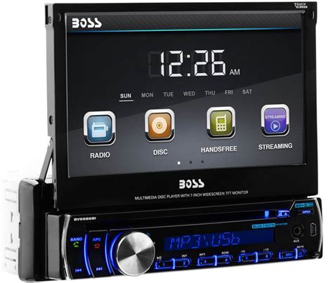 boss audio bvbi  touchscreen single din  dash car dvd player bluetooth touch screen car