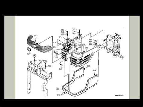 kubota bx  bx tractor diagram parts manual  sale