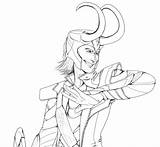Loki Coloring Pages Avengers Captain America Tumblr Marvel sketch template