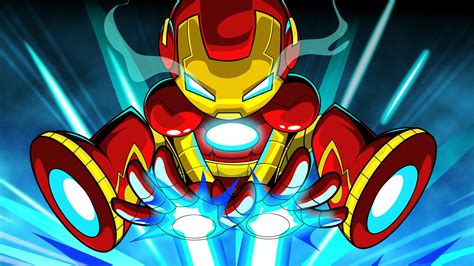 Iron Man Cartoon Digital Art 4k Hd Superheroes 4k