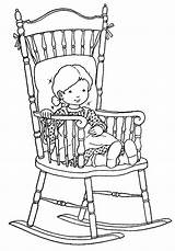 Coloring Chair Rocking Pages Adult Colouring Printable Books Kids Book Holly School Color Vintage Choose Board Getdrawings Getcolorings Baby sketch template