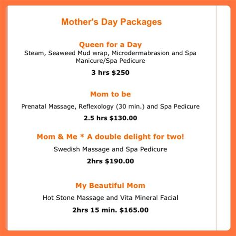 mothers day spa packages wwwtheeeuropeanspacom