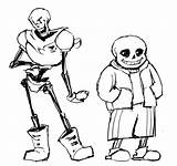 Papyrus Underfell sketch template