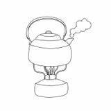 Boiling Water Kettle Coloring Gas Cartoon Outline Steaming Dreamstime Burner Vector Clipart Illustration Hot Illustrations Stock Vectors Royalty sketch template