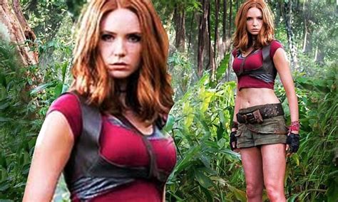 karen gillan defends skimpy outfit she wears in jumanji daily mail online