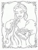 Coloring Princess Disney Pages Book Library Clipart sketch template
