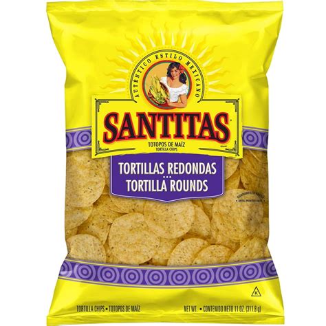 Santitas Tortilla Rounds Tortilla Chips 11 Oz