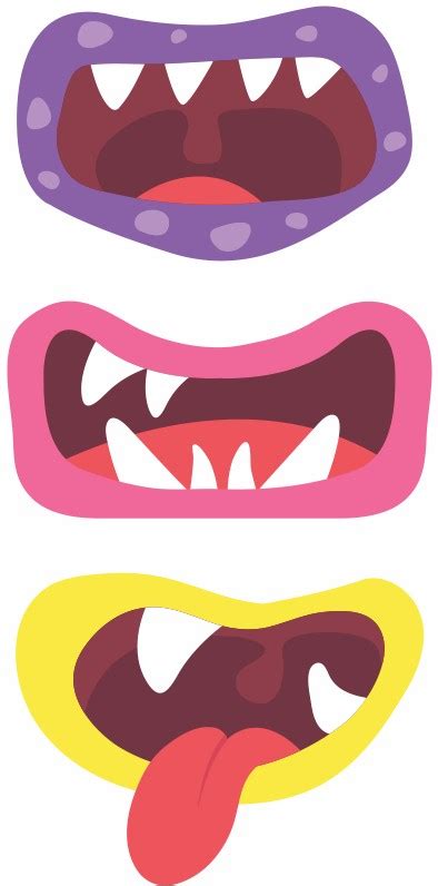 Printable Monster Mouths