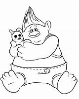 Trolls Coloring Pages Movie Holiday Color Print sketch template