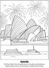 Australie Coloriage Monumentos sketch template