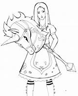 Alice Madness Returns Coloring Pages Getcolorings sketch template