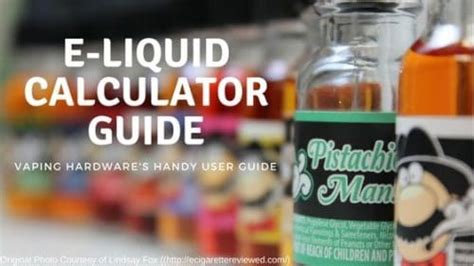 liquid calculator guide