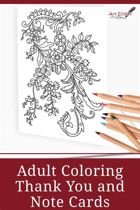 Pin On Adult Coloring Greeting Cards