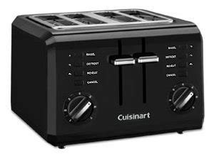 amazoncom cuisinart cpt bk  slice compact toaster black kitchen