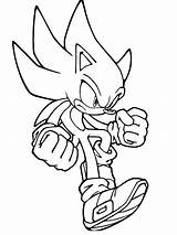Sonic Coloring Hedgehog Pages Golden Printable Super sketch template