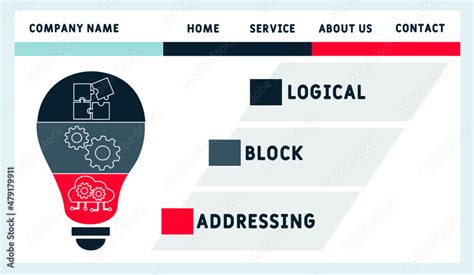 lba logical block addressing acronym business concept background vector illustration concept