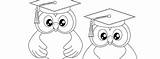 Owl Graduation Template Medium sketch template