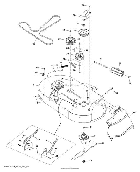 husqvarna   mower deck parts diagram