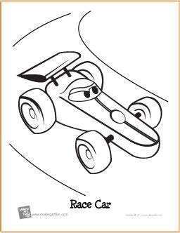 race car  printable coloring page coloring pages