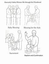 Priesthood Lds Blessings Ordinances Lehi sketch template