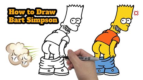 How To Draw Bart Simpson Funny Easy Follow Video Step By Step Youtube
