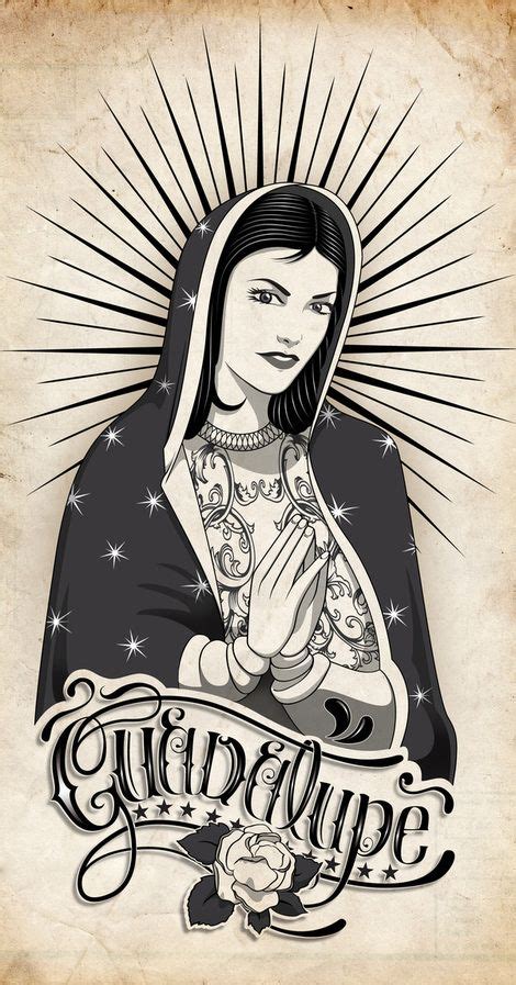 Virgen De Guadalupe On Behance Chicano Art Art