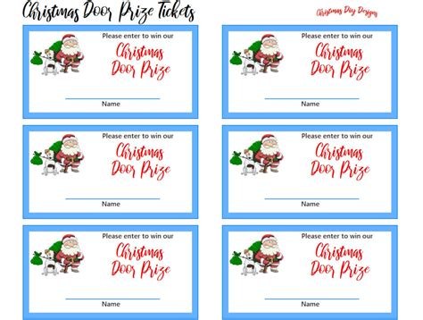 printable raffle ticket template door prize entry form   images
