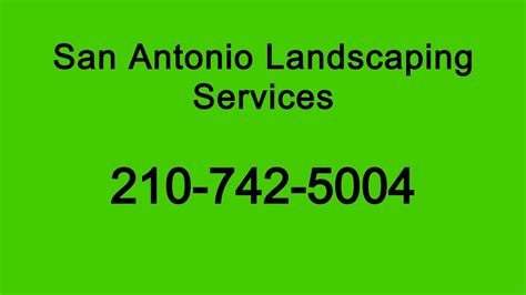 san antonio landscaping services youtube