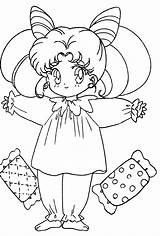 Coloring Pages Moon Sailor Mini sketch template