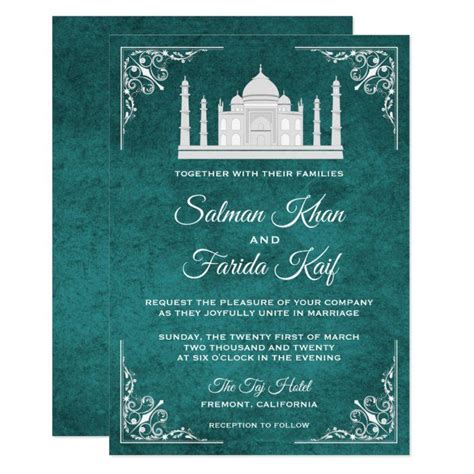 unique islamic wedding cards