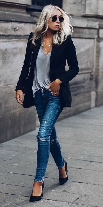 15 stylish navy blazer summer outfits to wear at work