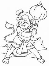Hanuman Drawing Coloring Pages Kids Color Printable Getdrawings Print Getcolorings sketch template