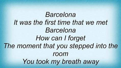 queen barcelona lyrics youtube