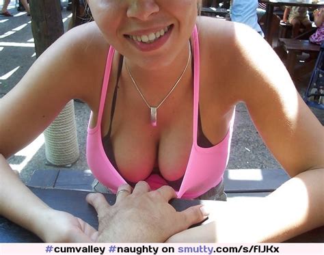 naughty downblouse cleavage public amateur