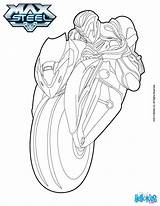 Steel Max Coloring Motorcycle His Pages Color Print Drawings Maxsteel Hellokids Online Designlooter sketch template