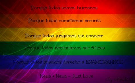 Imágenes De La Bandera Símbolo Del Orgullo Gay Con Frases