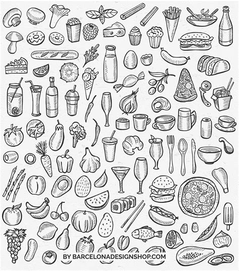 food illustrations sample freebie supply