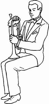 Trumpet sketch template